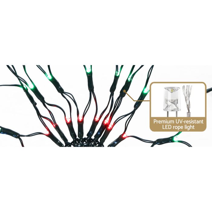 Jingle Jollys Christmas Lights 130cm Snow 130 LED Decorations - Image 4