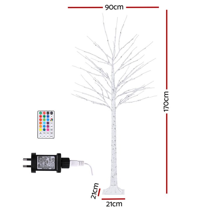 Jingle Jollys Christmas Tree 1.7m Twigs 120 RGB LED Lights Xmas Trees Decoration - Image 2
